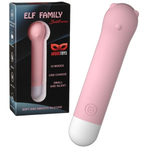 Wibrator - Elf family 3 - do stymulacji łechtaczki, różowy, silikonowy - Argus