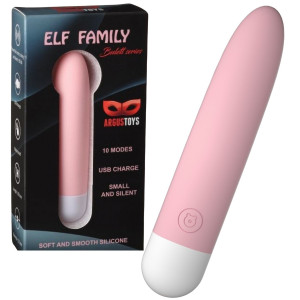 Wibrator - Elf family 1 - do stymulacji łechtaczki, różowy, silikonowy - Argus