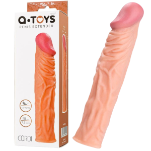 Realistyczna przedłużka penisa - 863005 - z wyraźnymi żyłami, Cielista -A-TOYS