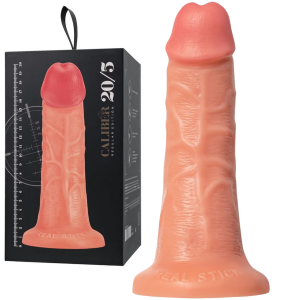 Dildo realistyczne -  Caliber 20/5 - z przyssawką, do Strap-On - Cieliste - Realstick