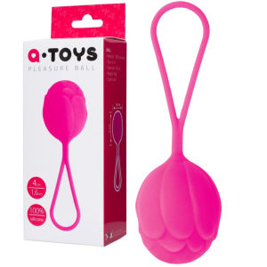 Kulka gejszy do ćwiczeń mięśni Kegla - pojedyncza 3.5 cm - Różowa, Silikonowa - A-TOYS