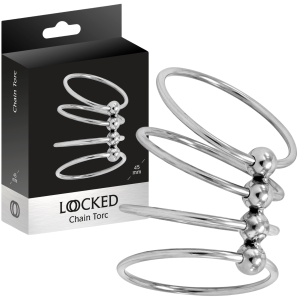 Klatka cnoty na penisa - CHAIN TORC 45 MM (Size: T2) - LOCKED