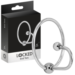 Klatka cnoty na cewkę penisa - END TORC 40 MM (Size: T2) - Stal nierdzewna - LOCKED