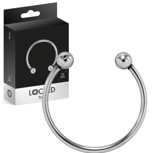 Pierścień uciskowy na penisa - TORC 35 MM (Size: T2)  - stal nierdzewna - LOCKED