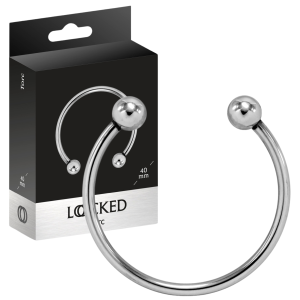 Pierścień uciskowy na penisa - TORC 40 MM (Size: T3)  - stal nierdzewna - LOCKED