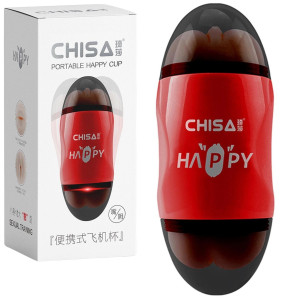 Masturbator realistyczny dwustronny , pochwa, usta, czerwony - Chisa
