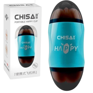 Masturbator realistyczny dwustronny , anal, usta, niebieski - Chisa