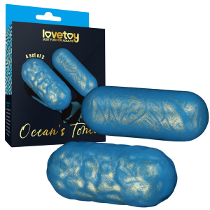 Kulki gejszy - Ocean's Toner Egg Set - do ćwiczeń mięśni Kegla, różne wagi - Lovetoy