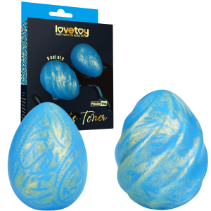 Kulki gejszy - Ocean's Toner Egg Set - 2 sztuki - silikonowe - Lovetoy