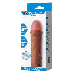 Realistyczna przedłużka penisa - Chane - przedłuża o 5 cm, TPR - Pretty Love