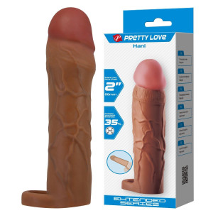 Realistyczna przedłużka penisa - Hani - przedłuża o 5 cm, TPR - Pretty Love