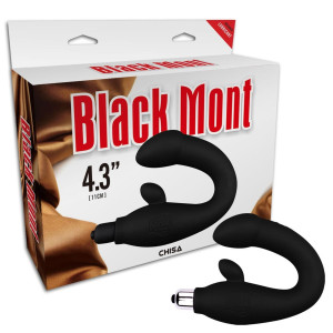 Masażer prostaty - P-Spot Perineum - Czarny, SIlikonowy - Black Mount