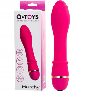 Wibrator klasyczny - dopochwowy - na baterie, różowy, silikonowy, 16,6 cm - A-Toys