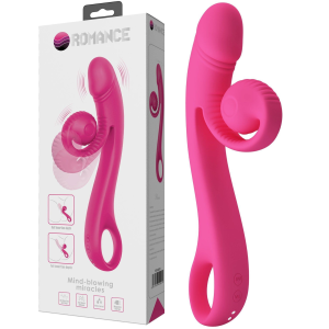 Wibrator z króliczkiem - Beau Snail - stymulujący punkt G, USB Różowy - Pretty Love