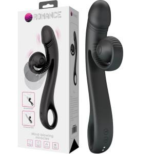 Wibrator z króliczkiem - Beau Snail - stymulujący punkt G, USB Czarny - Pretty Love