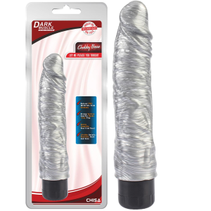 Wibrator realistyczny - Chubby Beau -  na baterie, PVC Srebrny - CHISA
