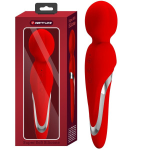 Masażer Wand - Walter - do stymulacji czułych miejsc - na USB - Czerwony - Pretty Love