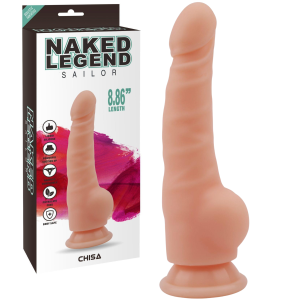 Dildo realistyczne - Sailor - z przyssawką, Silikonowe Cieliste - CHISA