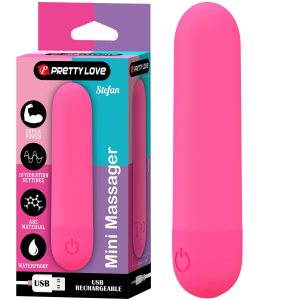 Wibrator klasyczny - STEFAN - typu "pocisk", USB - Pretty Love