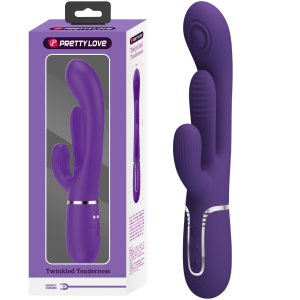 Wibrator z króliczkiem - Shonia - stymulujący punkt G z trybem pulsacji, USB - Pretty Love