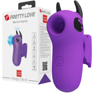 Ciśnieniowy stymulator na palec - MAGIC DEVIL - z funkcją elektrostymulacji, USB - Pretty Love