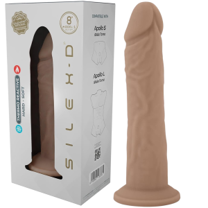 Dildo realistyczne - Liquid Silicone 2 (8") - silikonowe, Cieliste - SilexD