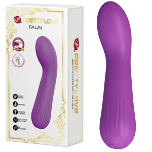 Wibrator do stymulacji punktu G - Faun - na USB, Fioletowy Silikonowy - Pretty Love
