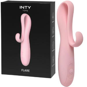 Wibrator dopochwowy - Flare - z uchwytem na palec, USB Silikonowy - INTY Toys