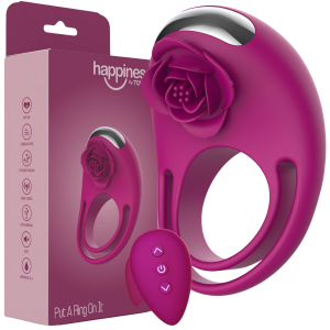 Wibrujący pierścień erekcyjny - Put A RIng On It - ze stymulatorem łechtaczki - dla par - na pilota, USB - ToyJoy
