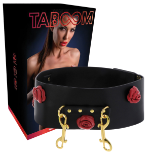 Uprząż BDSM - Wild Roses - do krępowania rąk, Czarna, Sztuczna skóra - Taboom