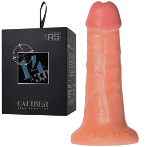 Dildo realistyczne -  Caliber 14/3 - z przyssawką, do Strap-On - Cieliste - Realstick