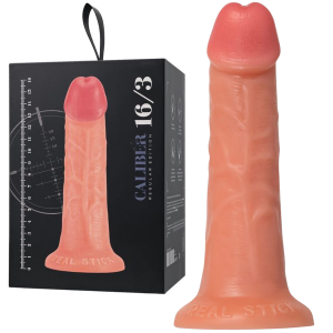 Dildo realistyczne -  Caliber 16/3 - z przyssawką, do Strap-On - Cieliste - Realstick