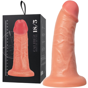 Dildo realistyczne -  Caliber 18/5 - z przyssawką, do Strap-On - Cieliste - Realstick