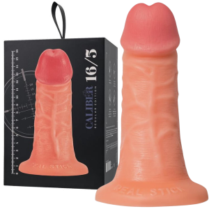 Dildo realistyczne - Caliber 16/5  - na przyssawce, do Strap-On, Cieliste - Realstick