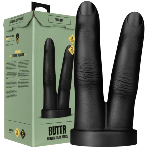 Korek analny - Victory Double Finger - do zabaw analnych i fistingu - palce - PVC - BUTTR