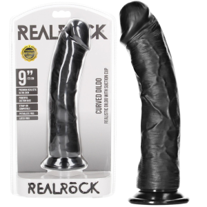 RealRock Realistic Dildo with Suction Cup - 9""/ 23 cm - Realistyczne dildo z przyssawką