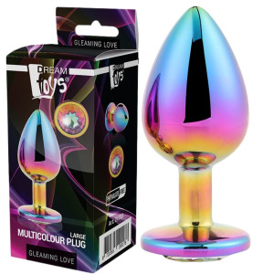 Dream Toys GLEAMING LOVE MULTICOLOUR LARGE Korek analny, Aluminiowy