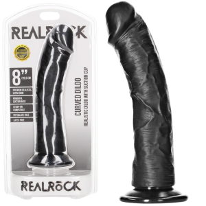 RealRock  Realistic Dildo with Suction Cup - 8""/ 20,5 cm - Realistyczne dildo z przyssawką