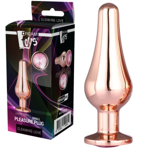 Dream Toys GLEAMING LOVE ROSE GOLD PLEASURE S Korek Analny, Aluminium