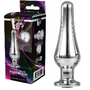 Dream Toys GLEAMING LOVE SILVER PLEASURE PLUG L Korek analny z diamencikiem