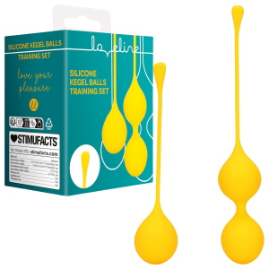 Kegel Balls Training Set - Carambola - Zestaw kulek gejszy do ćwiczeń mięśni Kegla - 2 szt., Żołte