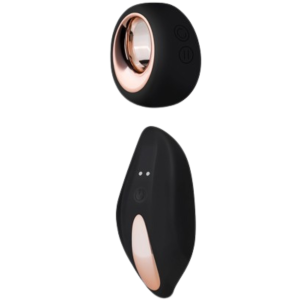 Vibrating BoyShort black - Stymulator sekretny do majtek na pilota, USB Czarny