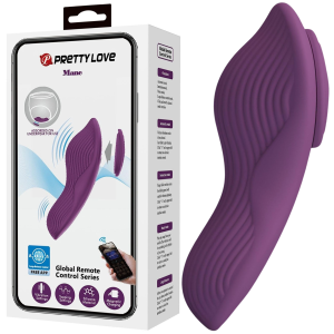 Stymulator do majtek - MANE - sterowany aplikacją, USB Fioletowy - Pretty Love