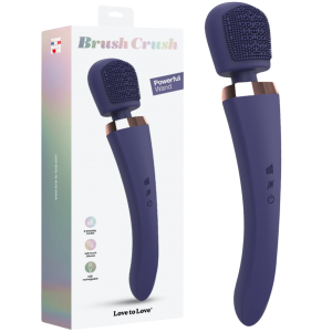 Love to Love BRUSH CRUSH - MIDNIGHT INDIGO - Masażer Wand, USB