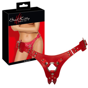 Bad Kitty Strap On red S-L - Uprząż Strap-On, Czerwony
