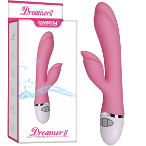 Różowy wibrator dopochwowy Dreamer Ii silikonowy 20,5 cm sterowanie manualne lovetoy