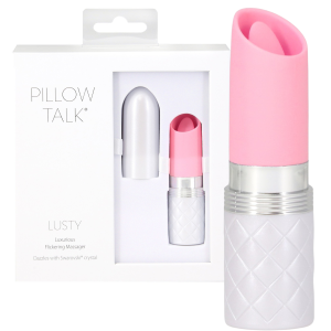 Pillow Talk - Lusty Luxurious Flickering Dyskretny stymulator łechtaczki - szminka, USB