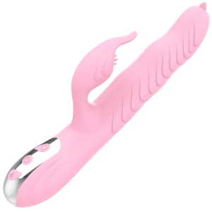 Wibrator łechtaczkowy arlene Usb silikonowy różowy 23 cm posuwisty rotacyjny Boss Series