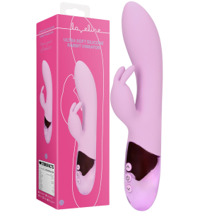 Różowy wibrator z króliczkiem do stymulacji punktu G, USB Silikonowy - Loveline