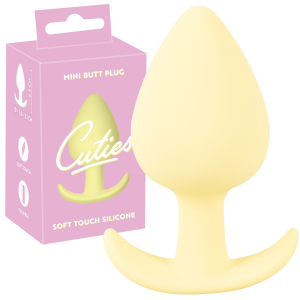 Cuties Plugs Yellow - Dyskretny korek analny, żółty